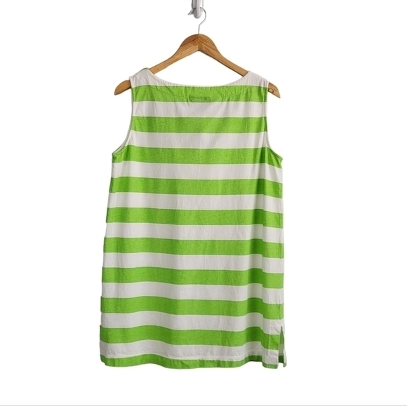 La Blanca by Rob Beattie Miami V-Neck Lime Green Striped Swim Cover Up - Picture 4 of 8